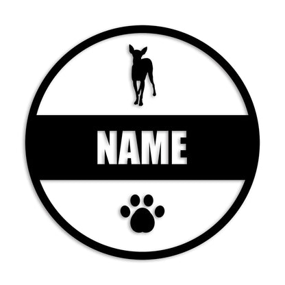 イタリアングレーハウンド 文字入れ可能 ペット 犬 カッティング ステッカー (st-142-4)