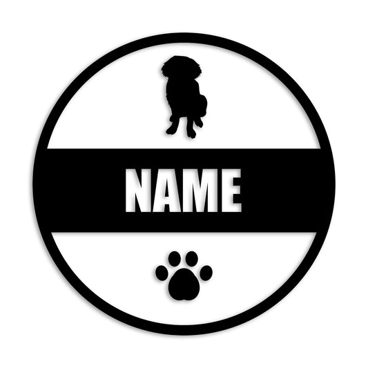 セントバーナード 文字入れ可能 ペット 犬 カッティング ステッカー (st-142-42)