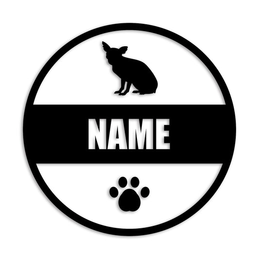 チワワ 文字入れ可能 ペット 犬 カッティング ステッカー (st-142-51)