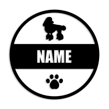 トイプードル 文字入れ可能 ペット 犬 カッティング ステッカー (st-142-59)