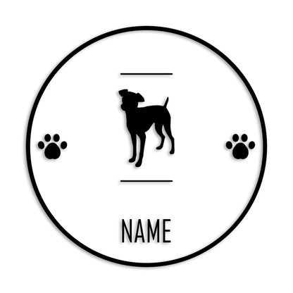 ミニチュアピンシャー 文字入れ可能 ペット 犬 カッティング ステッカー (st-143-109)