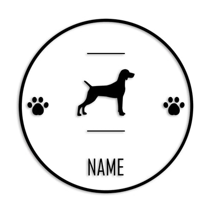 ワイマラナー 文字入れ可能 ペット 犬 カッティング ステッカー (st-143-118)