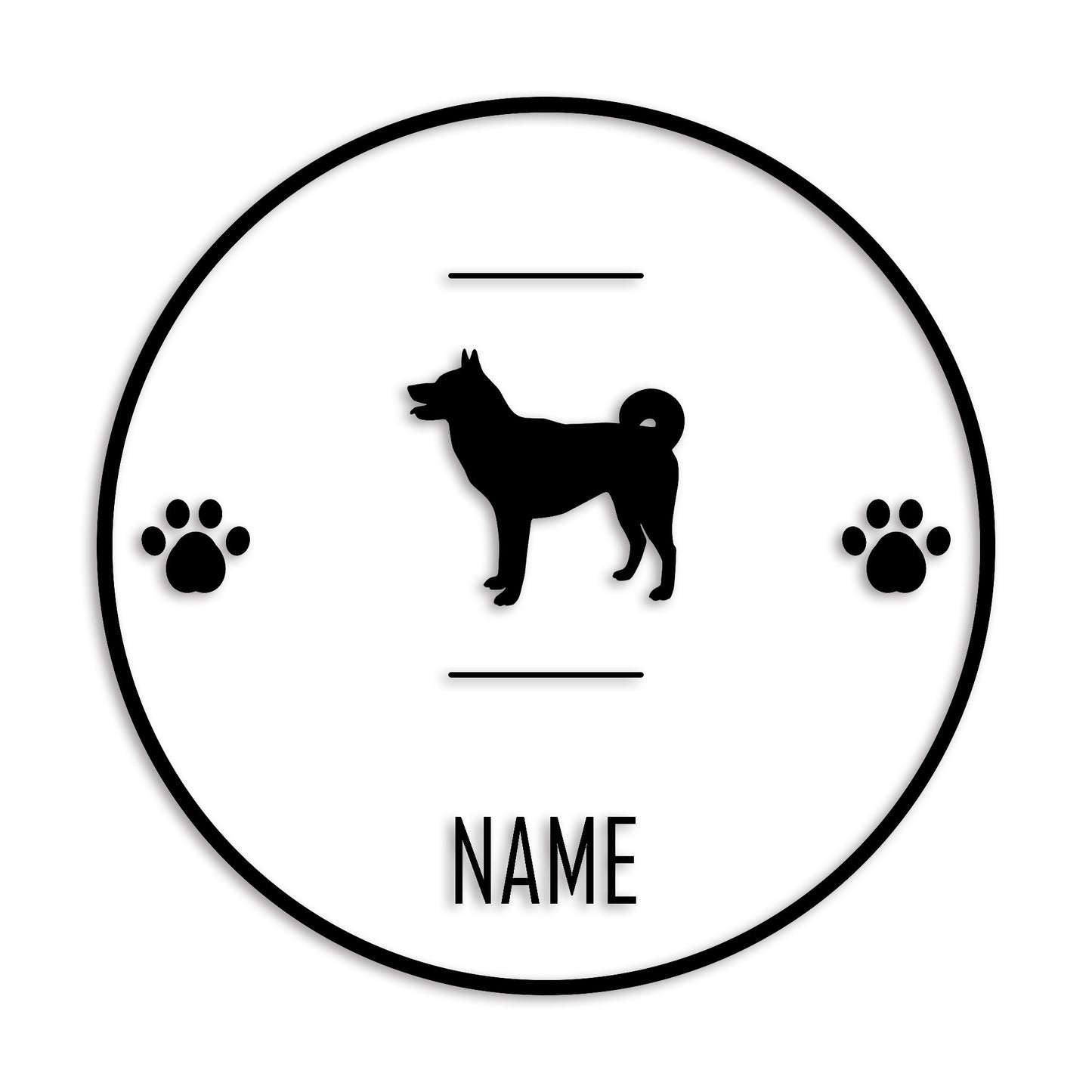 甲斐犬 文字入れ可能 ペット 犬 カッティング ステッカー (st-143-119)