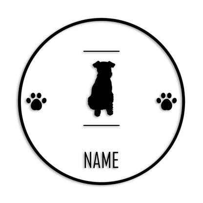 ウェルシュテリア 文字入れ可能 ペット 犬 カッティング ステッカー (st-143-12)