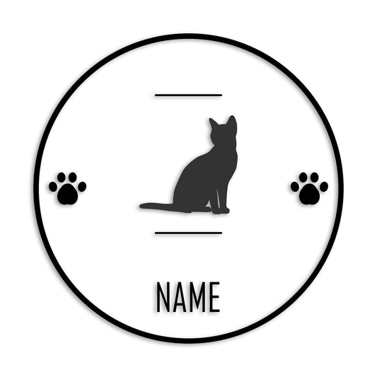 エジプシャンマウ 文字入れ可能 ペット 猫 カッティング ステッカー (st-143-140)