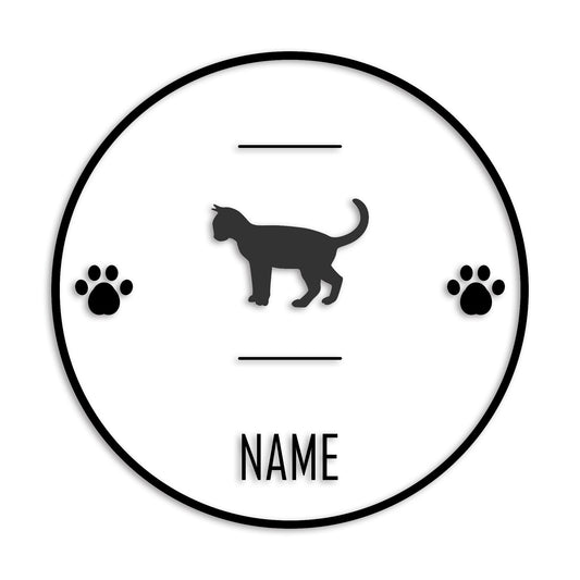 オシキャット 文字入れ可能 ペット 猫 カッティング ステッカー (st-143-142)