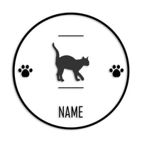 シャム猫 文字入れ可能 カッティングステッカー st-143-148