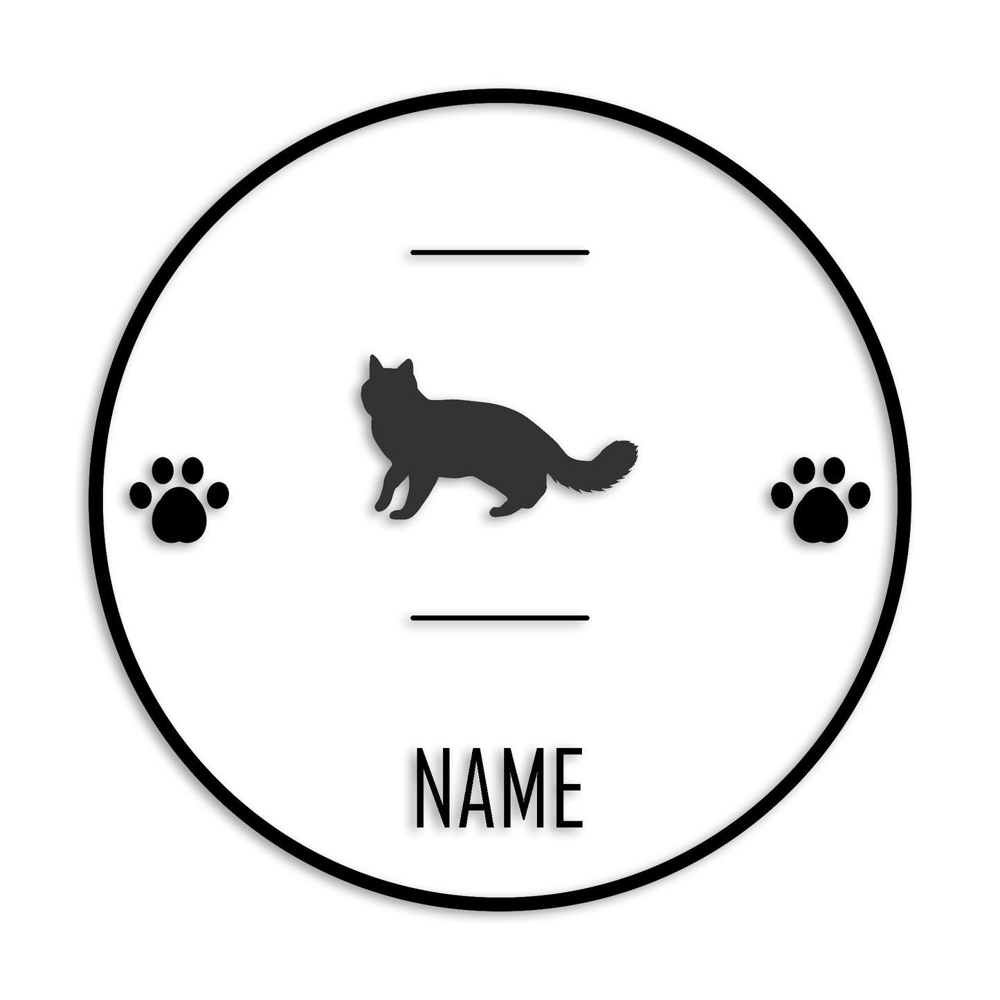 ターキッシュバン 文字入れ可能 ペット 猫 カッティング ステッカー (st-143-158)