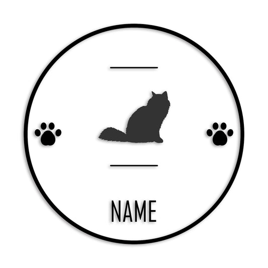 バーマン 文字入れ可能 ペット 猫 カッティング ステッカー (st-143-164)