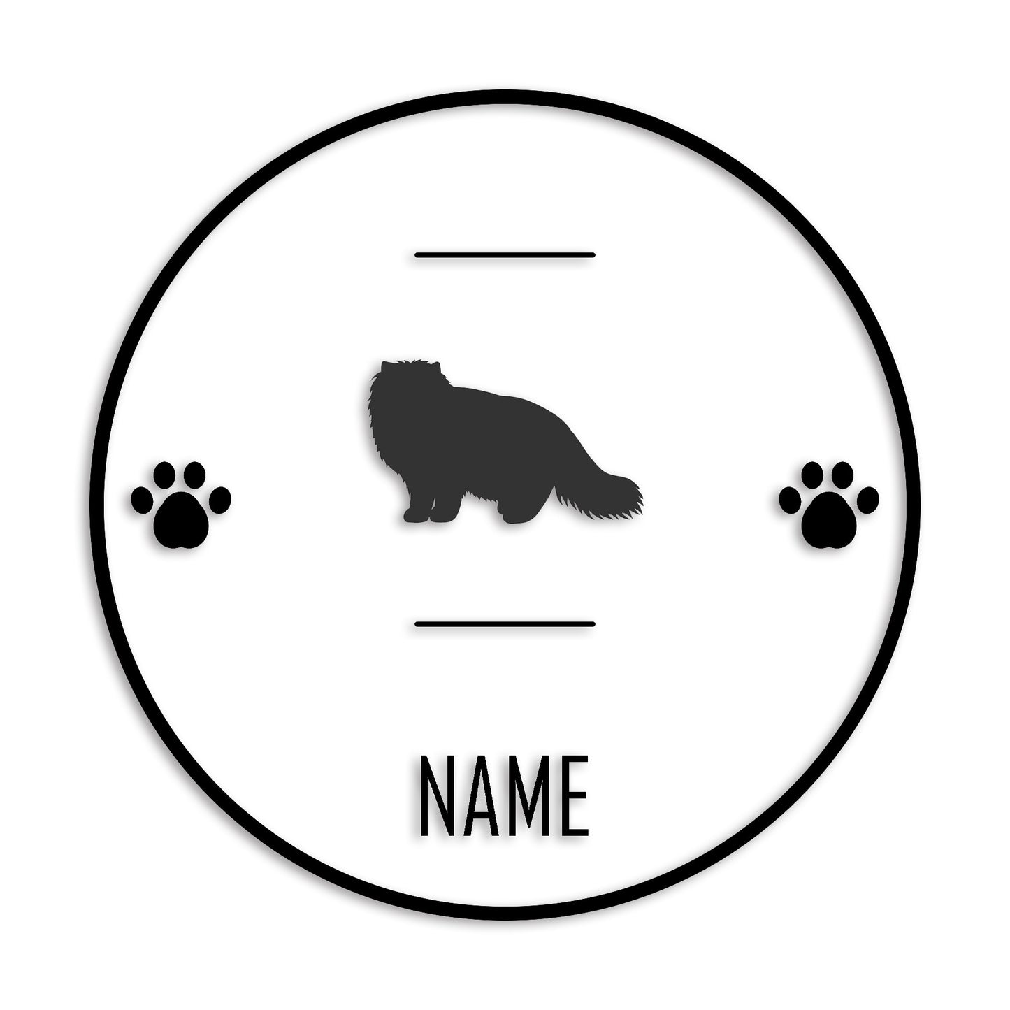 ヒマラヤン 文字入れ可能 ペット 猫 カッティング ステッカー (st-143-166)