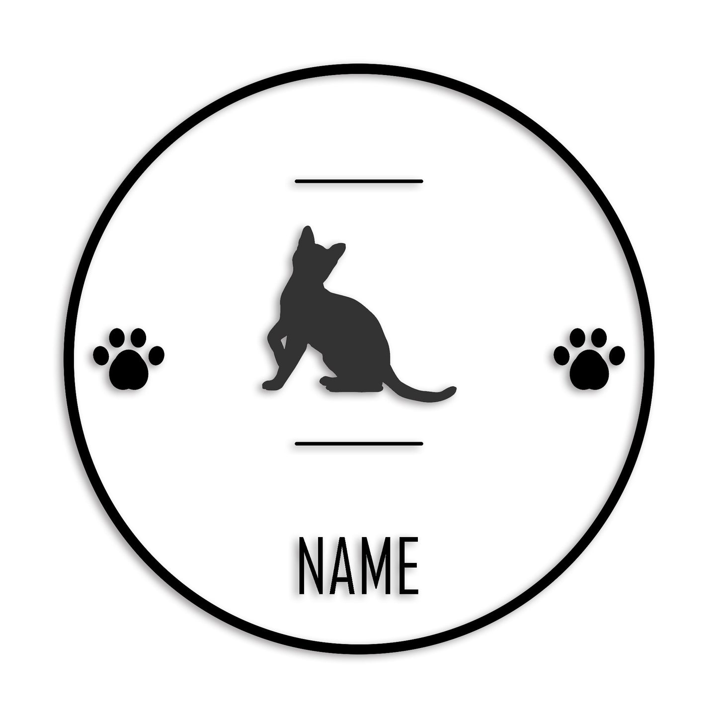 ベンガル 文字入れ可能 ペット 猫 カッティング ステッカー (st-143-170)