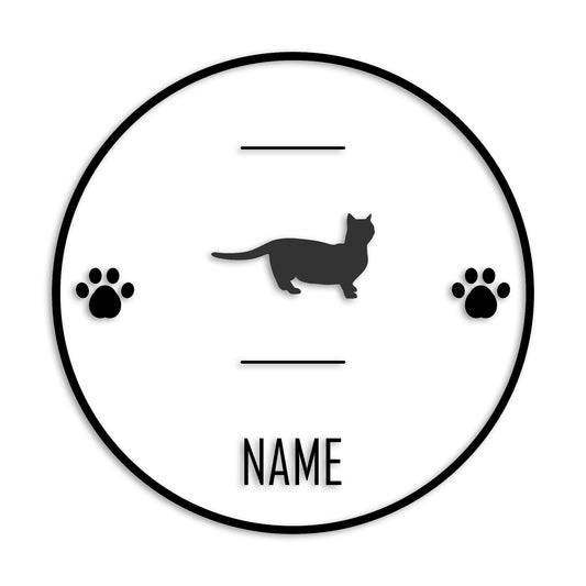 マンチカン 文字入れ可能 ペット 猫 カッティング ステッカー (st-143-172)