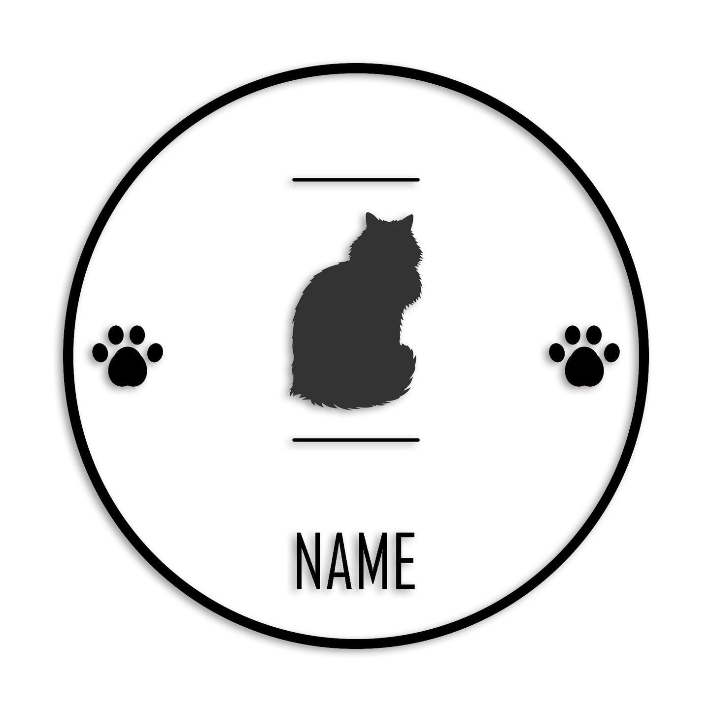 メインクーン 文字入れ可能 ペット 猫 カッティング ステッカー (st-143-173)