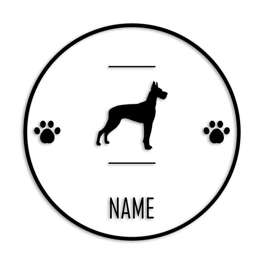 グレートデン 文字入れ可能 カッティングステッカー st-143-19