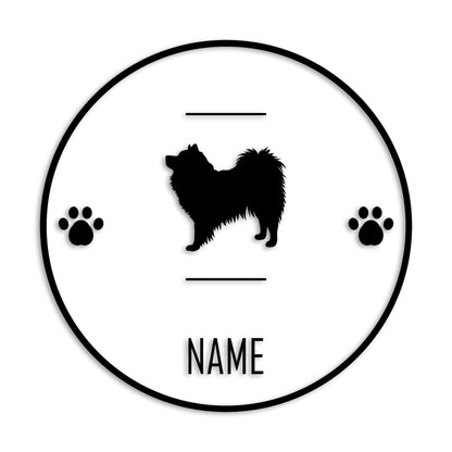 スピッツ 文字入れ可能 ペット 犬 カッティング ステッカー (st-143-38)