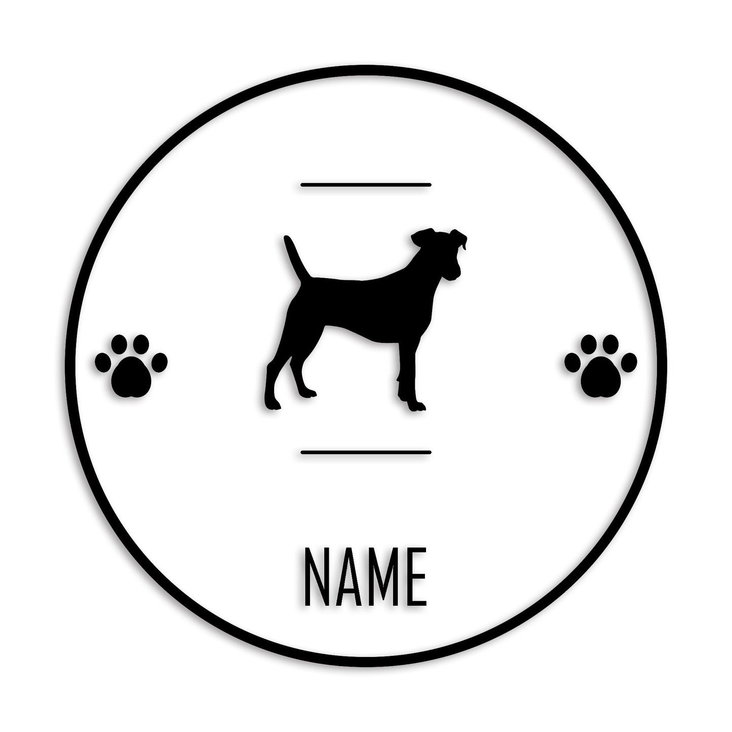 スムースフォックステリ 文字入れ可能 ペット 犬 カッティング ステッカー (st-143-39)