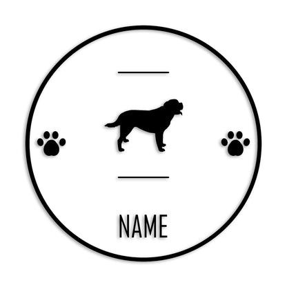 セントバーナード 文字入れ可能 ペット 犬 カッティング ステッカー (st-143-40)