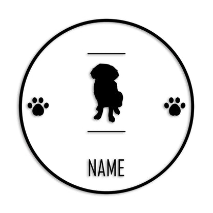 セントバーナード 文字入れ可能 ペット 犬 カッティング ステッカー (st-143-42)