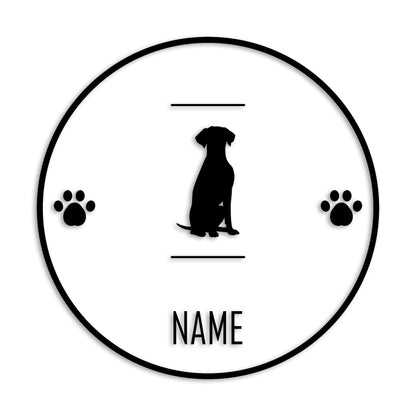 ダルメシアン 文字入れ可能 ペット 犬 カッティング ステッカー (st-143-46)