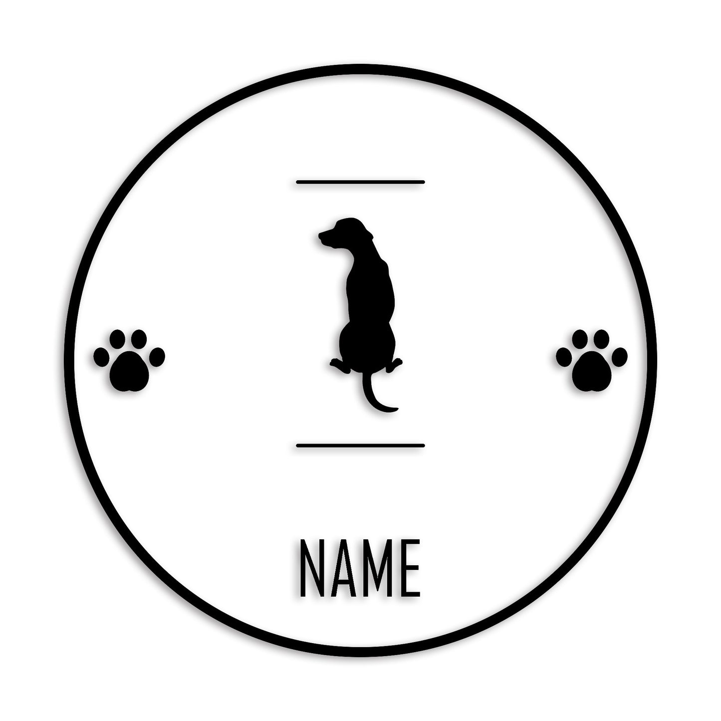 ダルメシアン 文字入れ可能 ペット 犬 カッティング ステッカー (st-143-47)