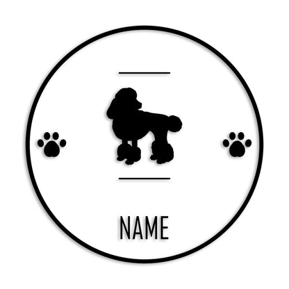 トイプードル 文字入れ可能 ペット 犬 カッティング ステッカー (st-143-59)