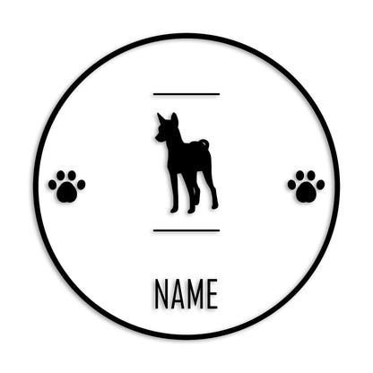 バセンジー 文字入れ可能 ペット 犬 カッティング ステッカー (st-143-72)