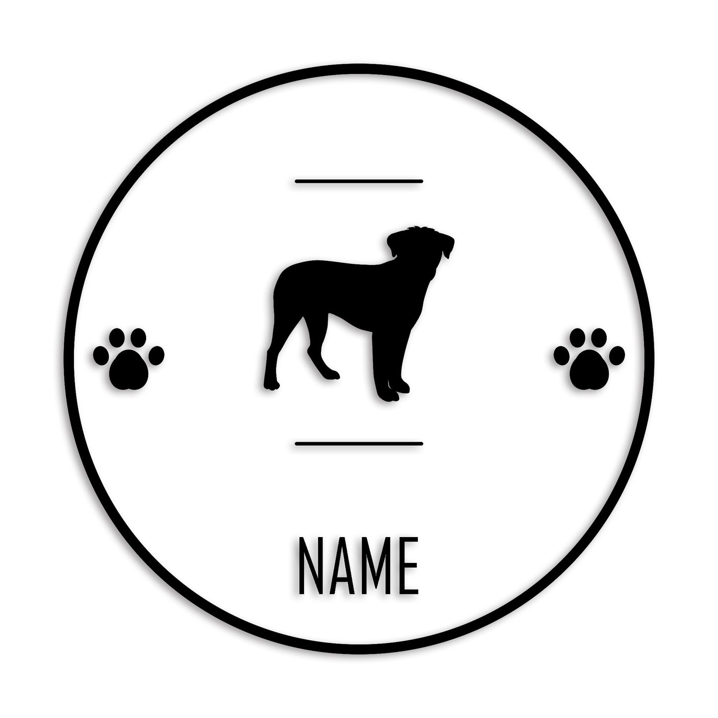 ボーダーテリア 文字入れ可能 ペット 犬 カッティング ステッカー (st-143-95)