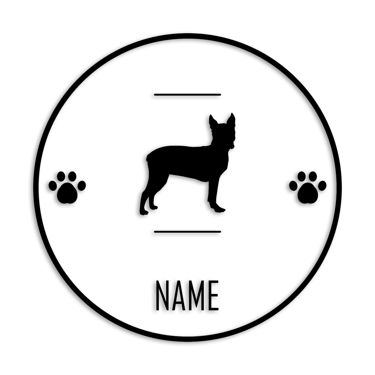 ボストンテリア 文字入れ可能 ペット 犬 カッティング ステッカー (st-143-98)