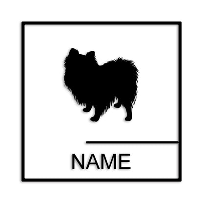 ポメラニアン 文字入れ可能 ペット 犬 カッティング ステッカー (st-144-101)