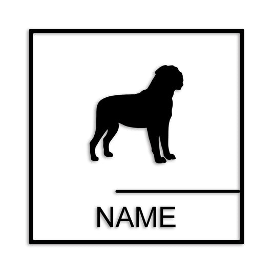 マスティフ 文字入れ可能 ペット 犬 カッティング ステッカー (st-144-103)