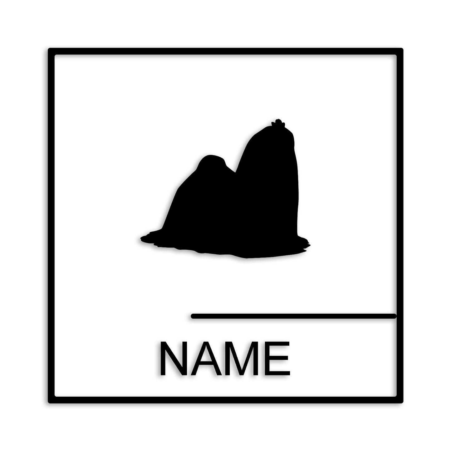 マルチーズ 文字入れ可能 ペット 犬 カッティング ステッカー (st-144-105)