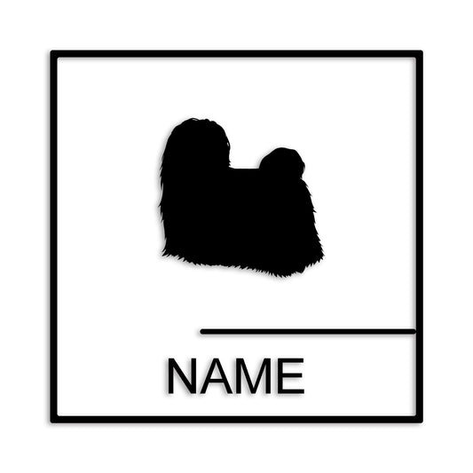 マルチーズ 文字入れ可能 ペット 犬 カッティング ステッカー (st-144-106)