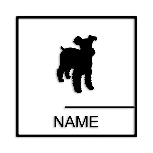 ミニチュアシュナウザー 文字入れ可能 ペット 犬 カッティング ステッカー (st-144-108)