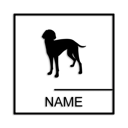 ワイマラナー 文字入れ可能 ペット 犬 カッティング ステッカー (st-144-117)