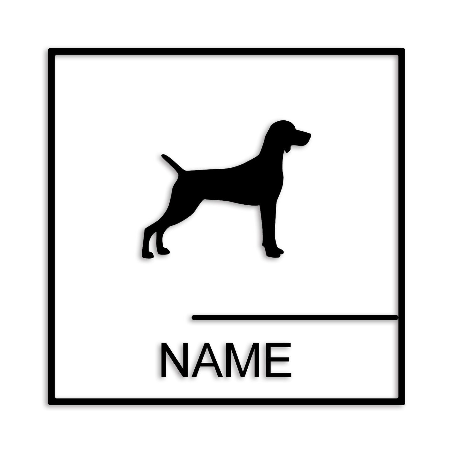 ワイマラナー 文字入れ可能 ペット 犬 カッティング ステッカー (st-144-118)