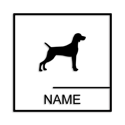 ワイマラナー 文字入れ可能 ペット 犬 カッティング ステッカー (st-144-118)