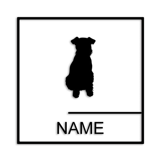 ウェルシュテリア 文字入れ可能 ペット 犬 カッティング ステッカー (st-144-12)