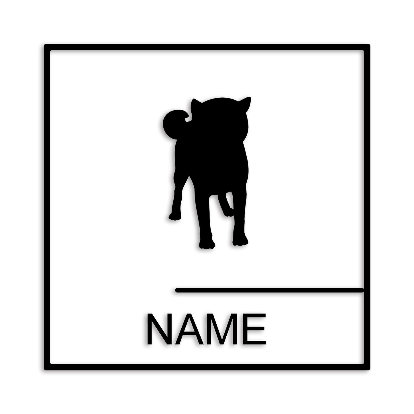 柴犬 文字入れ可能 ペット 犬 カッティング ステッカー (st-144-122)