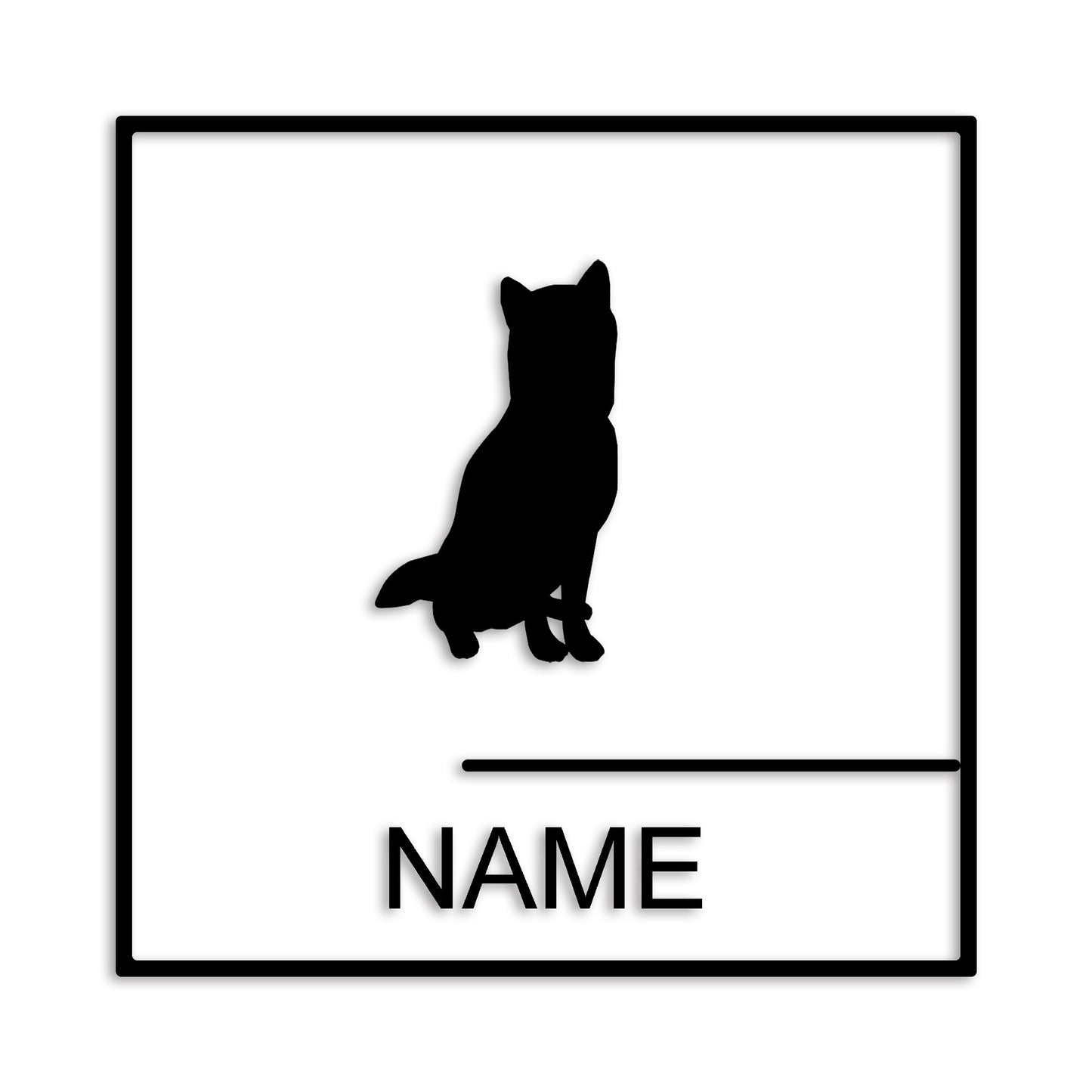 柴犬 文字入れ可能 ペット 犬 カッティング ステッカー (st-144-125)