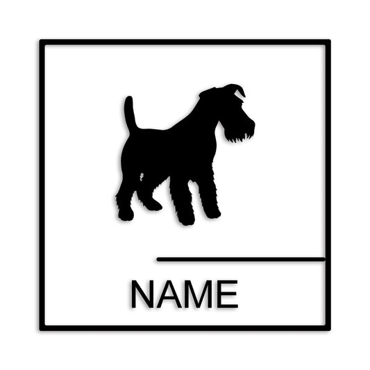 ウェルシュテリア 文字入れ可能 ペット 犬 カッティング ステッカー (st-144-13)