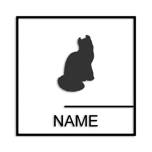 アメリカンカール 文字入れ可能 ペット 猫 カッティング ステッカー (st-144-134)