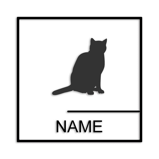 オシキャット 文字入れ可能 ペット 猫 カッティング ステッカー (st-144-143)