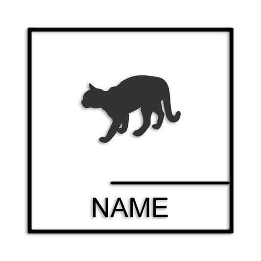 シャム猫 文字入れ可能 カッティングステッカー st-144-149
