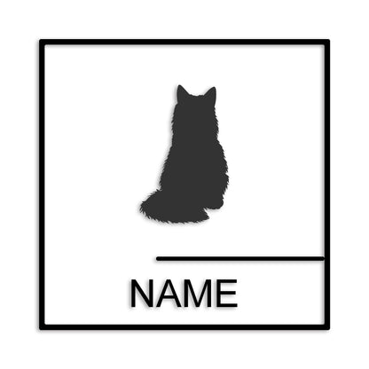 ソマリ 文字入れ可能 ペット 猫 カッティング ステッカー (st-144-157)