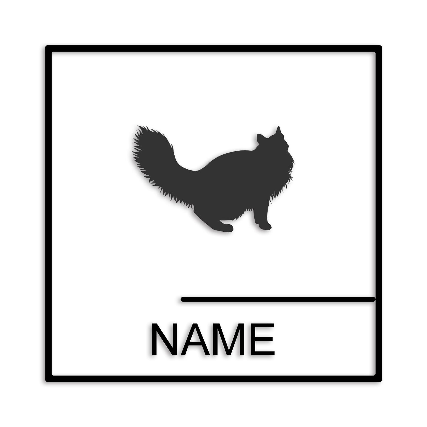 ノルウェージャンフォレストキャット 文字入れ可能 ペット 猫 カッティング ステッカー (st-144-163)