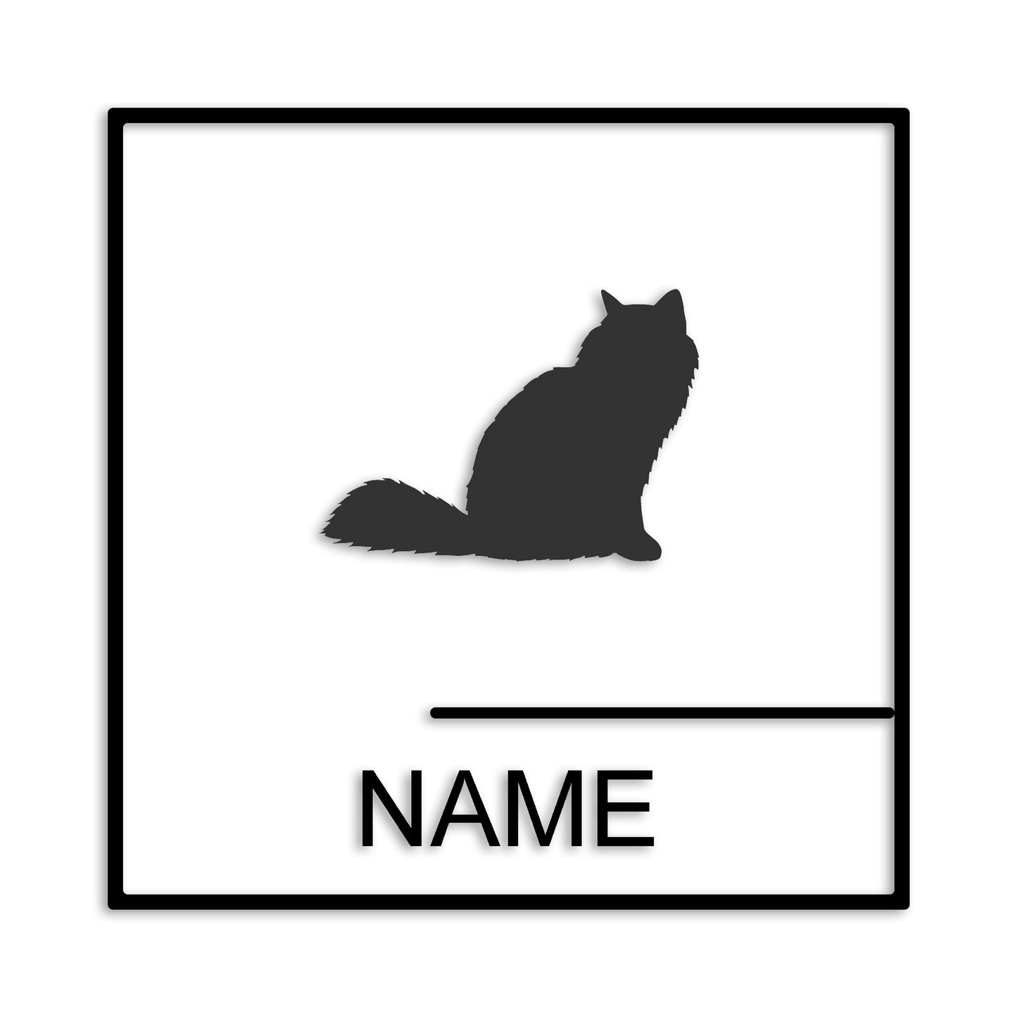 バーマン 文字入れ可能 ペット 猫 カッティング ステッカー (st-144-164)