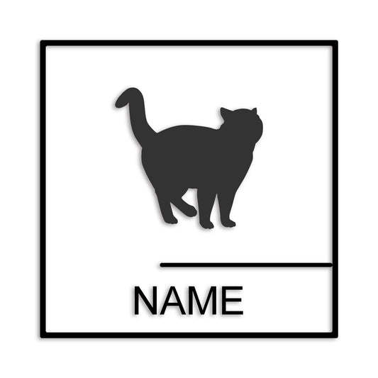 ブリティッシュショートヘア 文字入れ可能 ペット 猫 カッティング ステッカー (st-144-167)