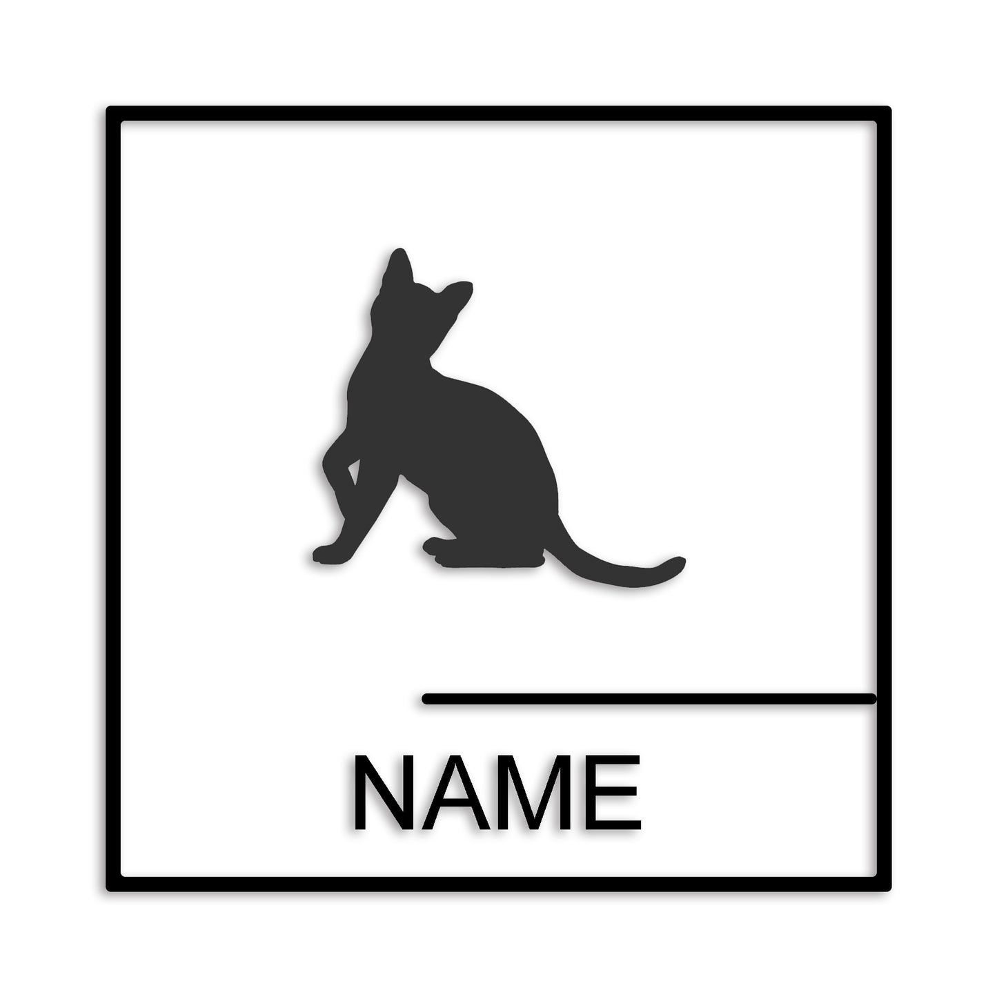 ベンガル 文字入れ可能 ペット 猫 カッティング ステッカー (st-144-170)