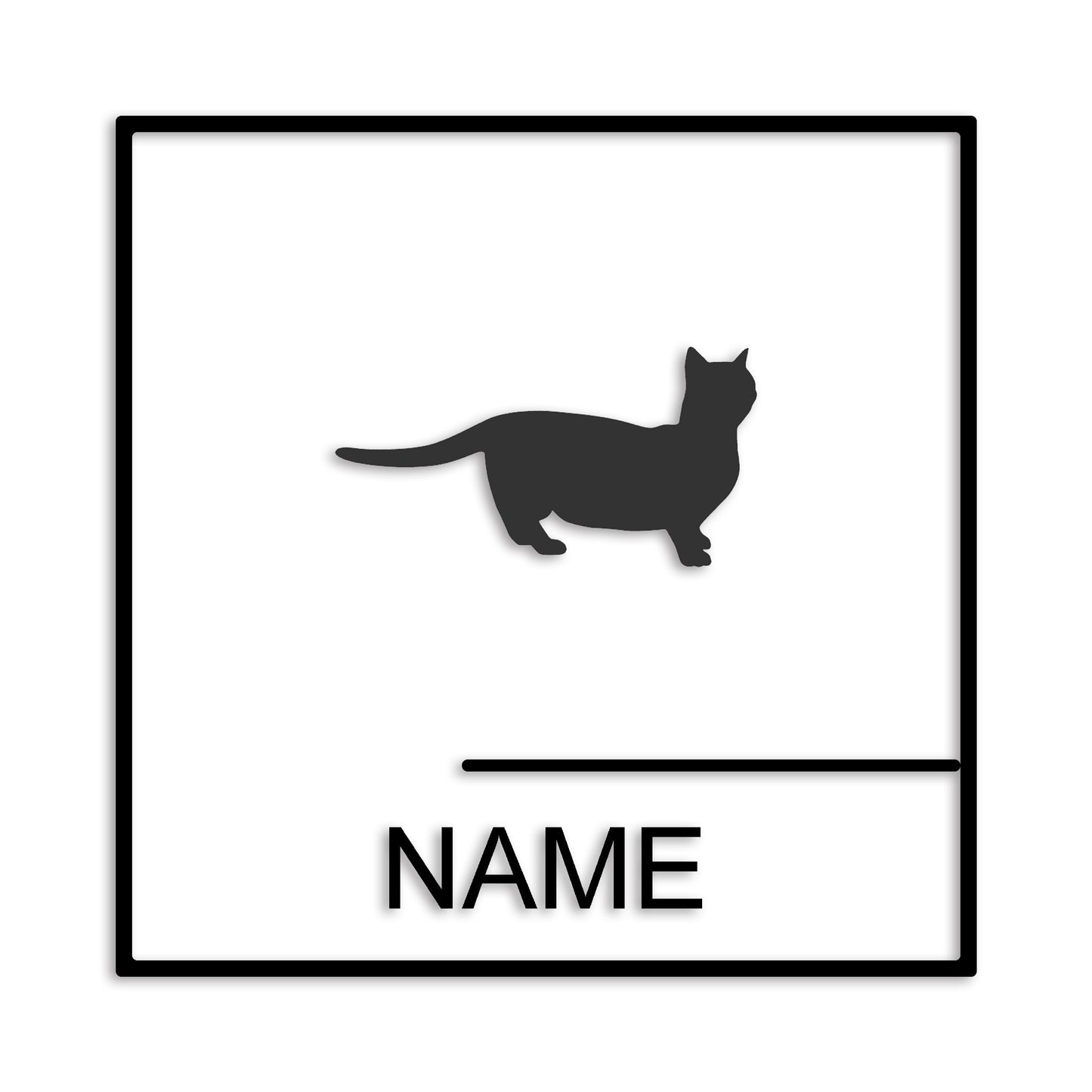 マンチカン 文字入れ可能 ペット 猫 カッティング ステッカー (st-144-172)