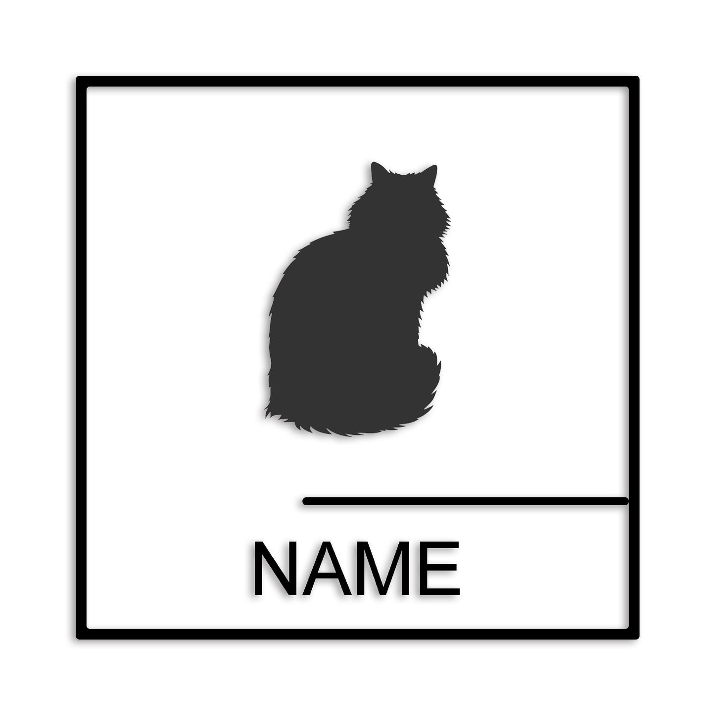 メインクーン 文字入れ可能 ペット 猫 カッティング ステッカー (st-144-173)